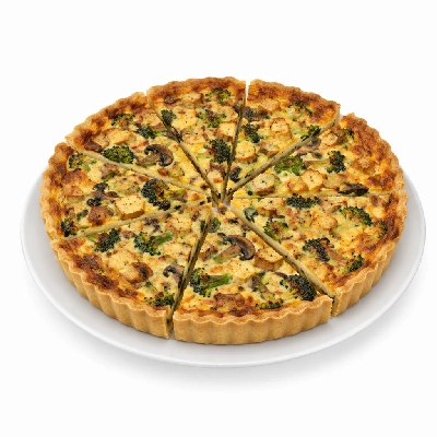 Whole Foods Market Recipes Portobello and Broccoli Quiche with Tempeh