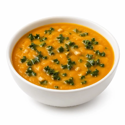 Whole Foods Market Recipes Roasted Pumpkin and Kale Soup with Elephant Garlic