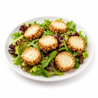 Whole Foods Market Recipes Salads Almond Crusted Goat Cheese Over Mixed Greens