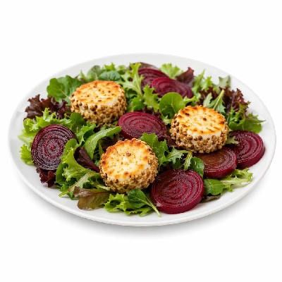 Whole Foods Market Recipes Salads Green with Beets and Warm Walnut Crusted Chevre