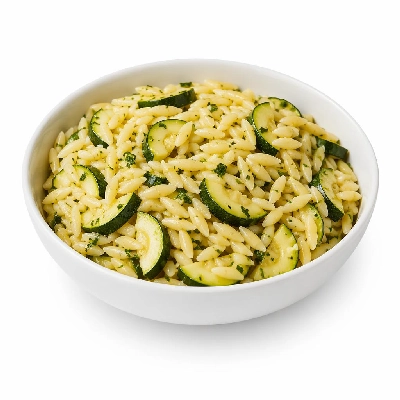Whole Foods Market Recipes Salads Minted Orzo and Zucchini
