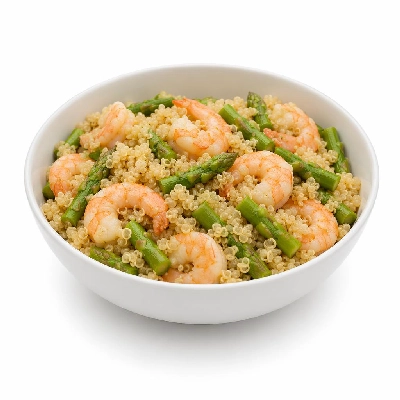 Whole Foods Market Recipes Salads Warm Quinoa with Shrimp and Asparagus