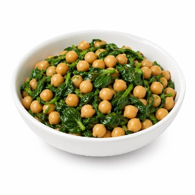 Whole Foods Market Recipes Side Dishes Chickpeas with Baby Spinach