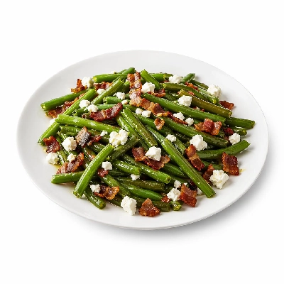 Whole Foods Market Recipes Side Dishes Green Beans with Goat Cheese and Bacon