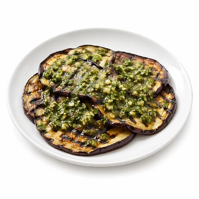 Whole Foods Market Recipes Side Dishes Grilled Eggplant with Cilantro Salsa Verde