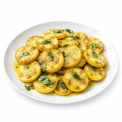Whole Foods Market Recipes Side Dishes Pan Seared Summer Squash with Basil and Lemon Vinaigrette