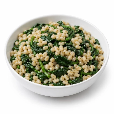 Whole Foods Market Recipes Side Dishes Pearled Barley and Spinach