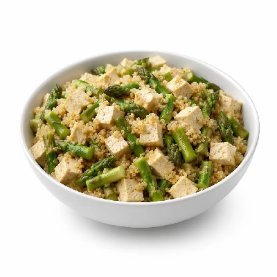 Whole Foods Market Recipes Side Dishes Quinoa with Tofu and Asparagus