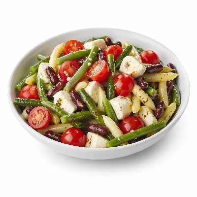 Whole Foods Market Recipes Side Dishes Summer Beans with Marinated Mozzarella and Cherry Tomatoes