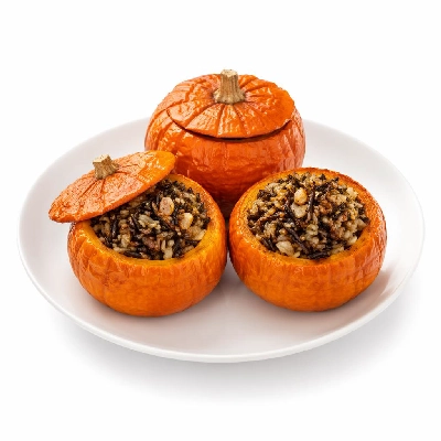 Whole Foods Market Recipes Side Dishes Wild Rice Stuffed Mini Pumpkins