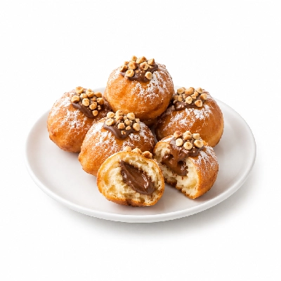 Wild Fork Mini Beignets with Chocolate and Hazelnuts