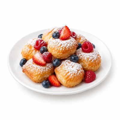 Wild Fork Mini Beignets with Mixed Berries