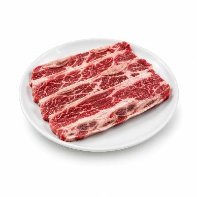 Wild Fork Usda Choice Grass Fed Beef Bone-In Short Ribs Flanken Style