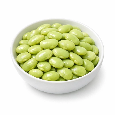 Winged beans immature seeds cooked boiled drained without salt