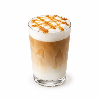Woods Coffee Caramel Macchiato Non-Fat Milk 20 Oz