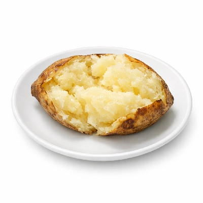 Yam boiled or baked with salt