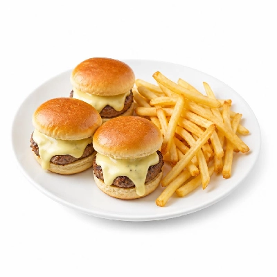 Yard House Appetizers Bearnaise Sliders (1 Serving) with French Fries