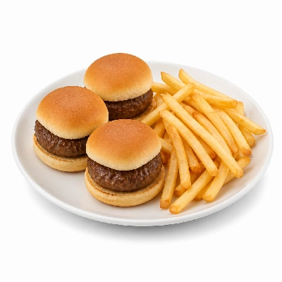 Yard House Appetizers Classic Sliders (1 Serving) with French Fries
