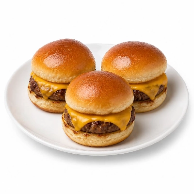Yard House Appetizers Half and Half Sliders (1 Serving) with Cheddar Cheese