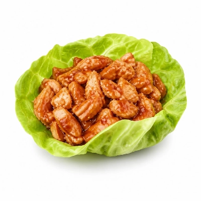 Yard House Appetizers Lettuce Wraps with Chicken (1 Serving) with Firecracker Sauce