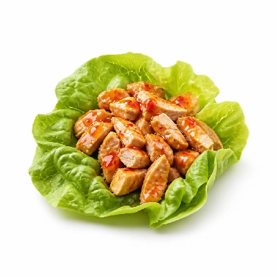 Yard House Appetizers Lettuce Wraps with Chicken (1 Serving) with Sweet Chili Sauce