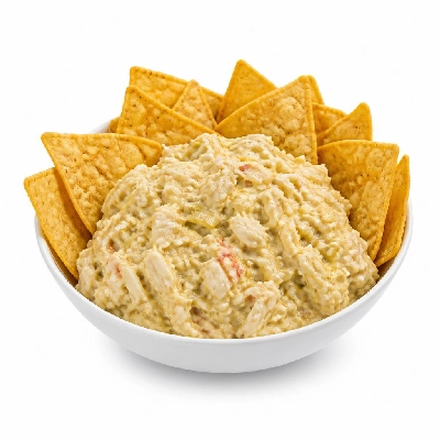 Yard House Appetizers Lobster Crab and Artichoke Dip (1 Serving) with Nacho Chips