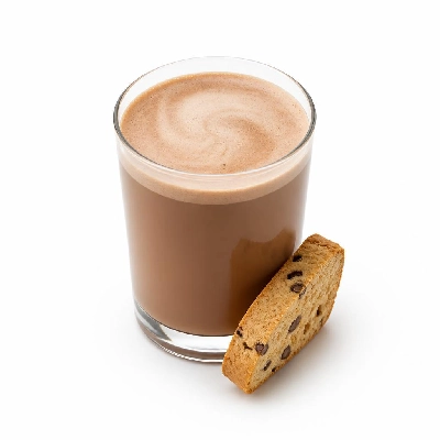 Yard House Beverages Mocha (1 Drink) with Chocolate Chip Biscotti