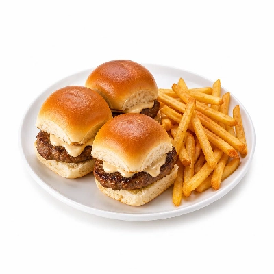 Yard House Gardein Bearnaise Sliders (1 Serving) with French Fries