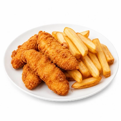 Yard House Gardein Fried Chicken Strips (1 Serving) with French Fries