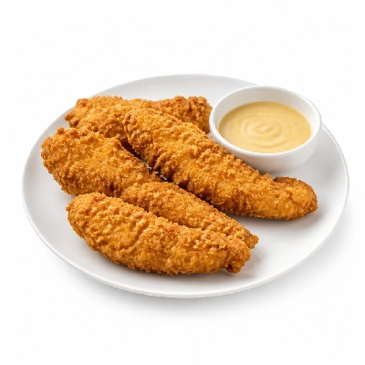 Yard House Gardein Fried Chicken Strips (1 Serving) with Maple Dijon Dipping Sauce