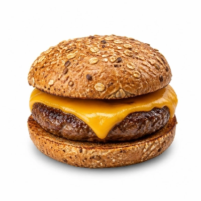 Yard House Grilled Burgers Classic on Multigrain Bun (1 Sandwich) with Cheddar Cheese