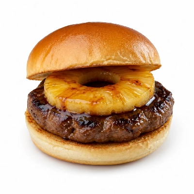 Yard House Grilled Burgers Gardein Hawaiian (1 Sandwich) with Aloha Sauce