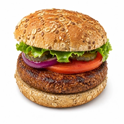 Yard House Grilled Burgers Gardein Surf and Turf on Multigrain Bun