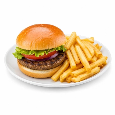 Yard House Grilled Burgers Gardein Turkey (1 Sandwich) with French Fries