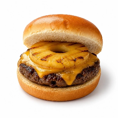 Yard House Grilled Burgers Hawaiian (1 Sandwich) with Aloha Sauce