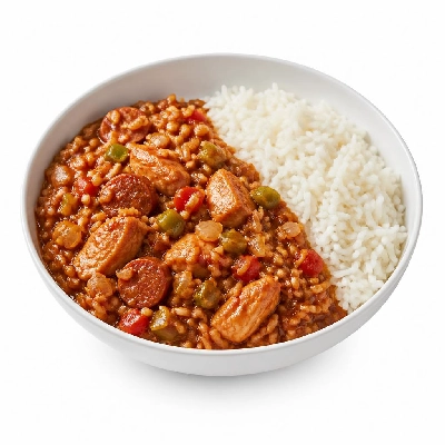 Yard House House Favorites Spicy Jambalaya (1 Serving) with Jasmine Rice