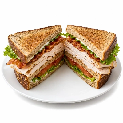 Yard House Lunch Specials Roasted Turkey Club (1 Sandwich) with Rye Bread