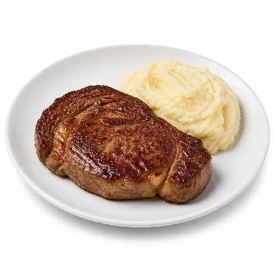 Yard House Ribeye Steak (1 Serving) with Garlic Mashed Potatoes