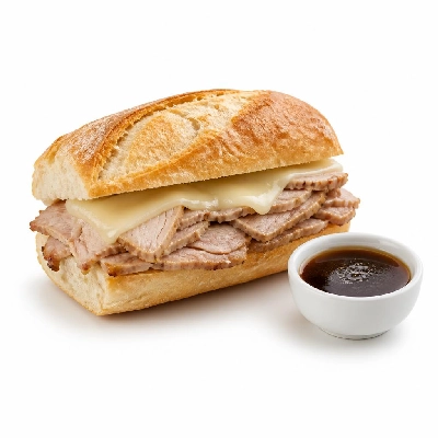 Yard House Sandwiches Cuban Roast Pork Dip (1 Sandwich) with BBQ Au Jus