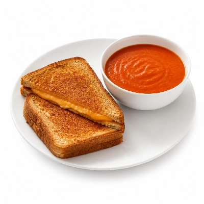 Yard House Sandwiches Grilled Cheese and Tomato Bisque (1 Serving) with Whole Wheat Bread
