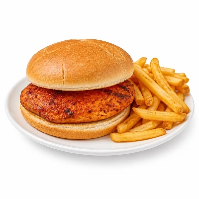 Yard House Sandwiches Spicy Chicken Breast (1 Sandwich) with French Fries