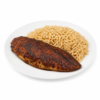 Yard House Seafoods Fresh Island Fish Blackened (1 Serving) with Brown Rice