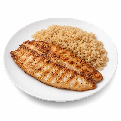 Yard House Seafoods Fresh Island Fish Grilled (1 Serving) with Brown Rice