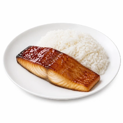 Yard House Seafoods Miso Glazed Sea Bass (1 Serving) with Jasmine Rice