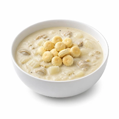 Yard House Starter Soups Clam Chowder Bowl (1 Bowl) with Oyster Crackers