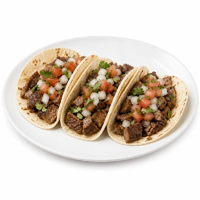 Yard House Street Tacos Asada with Flour Tortillas Three