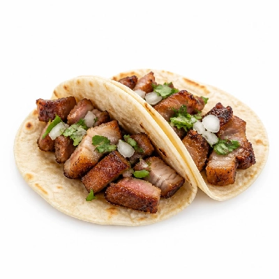 Yard House Street Tacos Grilled Korean Pork Belly with Flour Tortillas Two