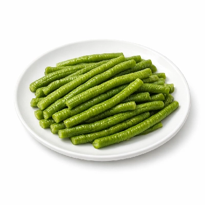 Yardlong beans boiled without salt