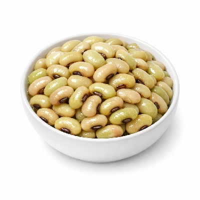 Yardlong beans mature seeds cooked boiled with salt