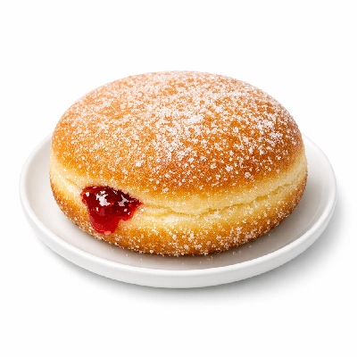 Yeast doughnut with jelly filling